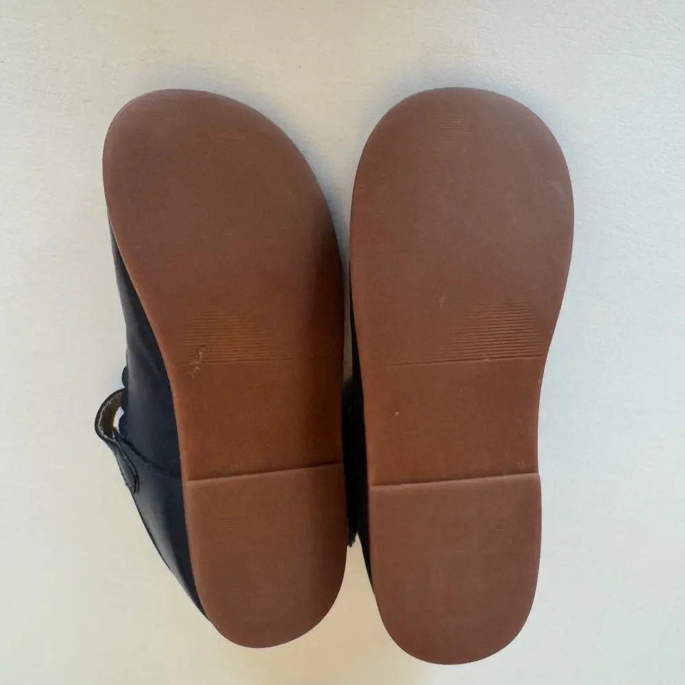 Felix and Flora Mary Jane Navy Blue Ballet Flats Shoes Girls Size 2 Velcro